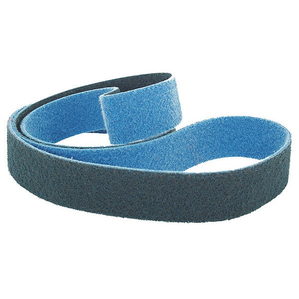 Arc Abrasives Sanding Belt, 1 in W, 42 in L, Non-Woven, Aluminum Oxide, Not Applicable Grit, Very Fine, Z-WEB - 64010423