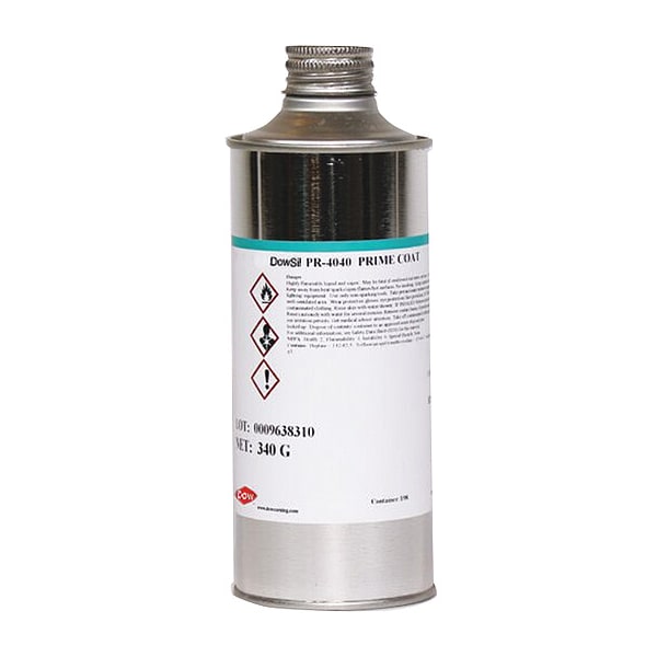 Dowsil Primer, 12 oz, Pail, Clear, Silicone in Solvent Base, PR-4040 Series - 4094515