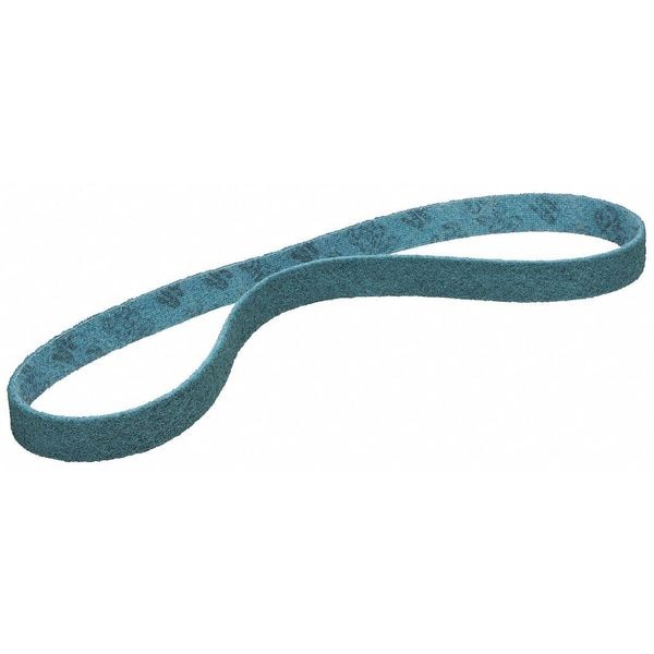 Scotch-Brite Sanding Belt, 2 in W, 48 in L, Non-Woven, Aluminum Oxide, Not Applicable Grit, Very Fine, SC-BS - 7000120717