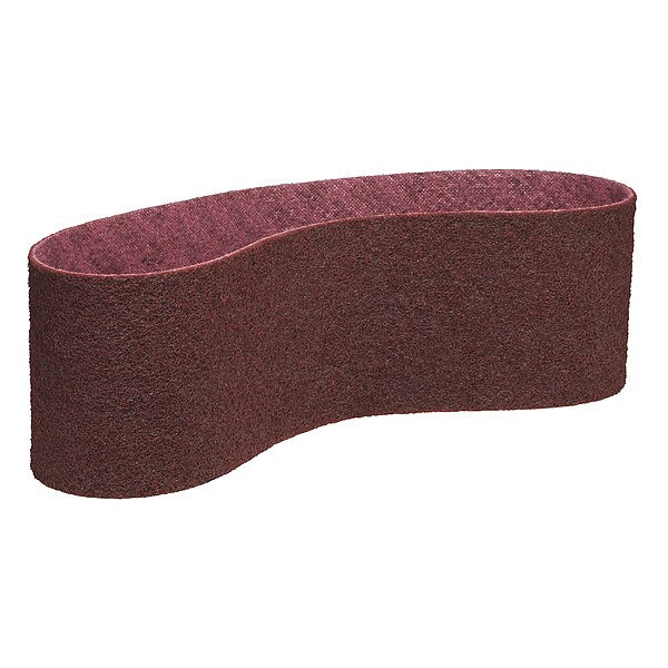 Scotch-Brite Sanding Belt, 6 in W, 48 in L, Non-Woven, Aluminum Oxide, Not Applicable Grit, Medium, SC-BS - 7000120725