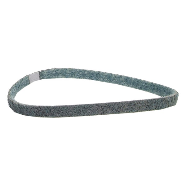 Norton Abrasives Surface-Conditioning Belt, 1/2 in W, 18 in L, Non-Woven, Aluminum Oxide, Not Applicable Grit, Blue - 66261055311