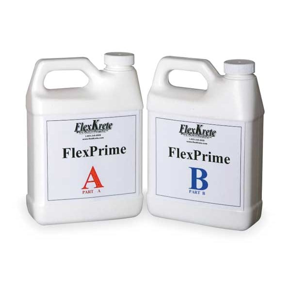 Flexkrete Spray Adhesive, FlexPrime Series, Clear, 1 qt, Jug - FKPRIMER-QT