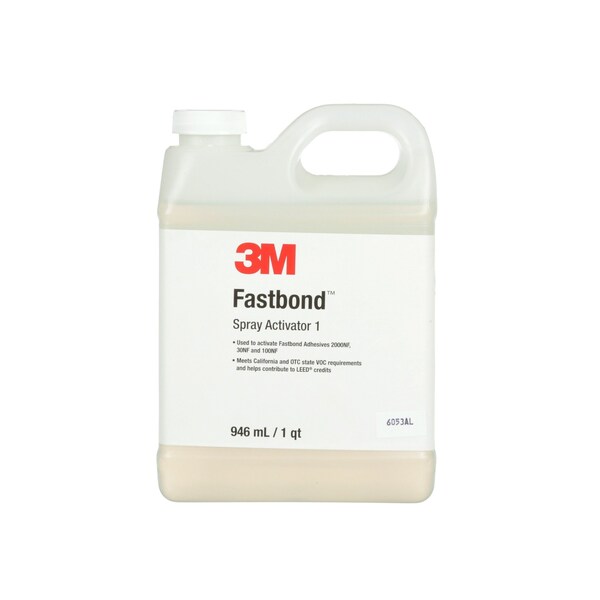 3M Contact Cement, FastBond Spray Activator 1 Series, Neutral, 5 gal, Pail, 2 PK - 56533