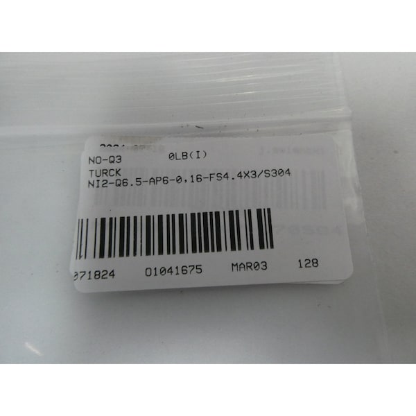 SENSOR DE PROXIMIDAD DE 10-30V-DC - NI2-Q6,5-AP6-0,16-FS4.4X3/S304