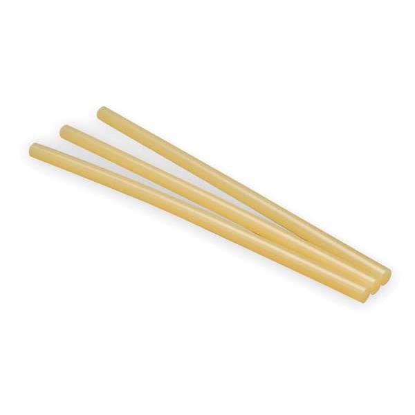 3M Hot Melt Adhesive, Tan, 1/2 in Dia, 12 in L, 45 sec Begins to Harden, 143 PK - 3747