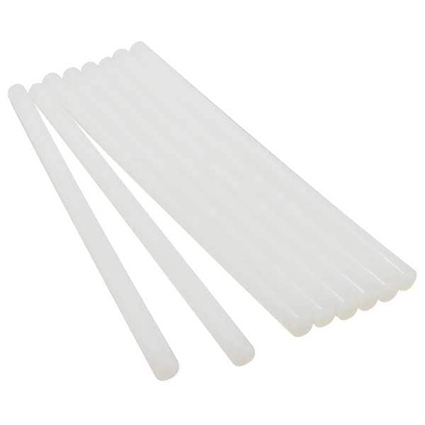 Surebonder Hot Melt Adhesive, Clear, 5/8 in Dia, 10 in L, 60 sec Begins to Harden, 53 PK - Q725-5P