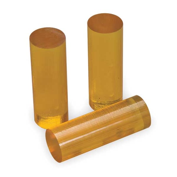 3M Hot Melt Adhesive, Off-White, 1 in Dia, 3 in L, 25 sec Begins to Harden, 242 PK - 3779 PG