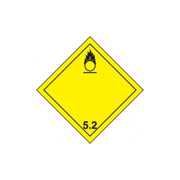 Accuform TDG PLACARD CLASS 5 273MM x 273MM TCP522FV50 - TCP522FV50