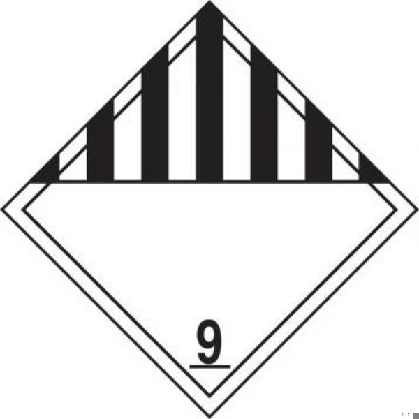 Accuform DOT PLACARD HAZARD CLASS 9  MPL901MG100 - MPL901MG100
