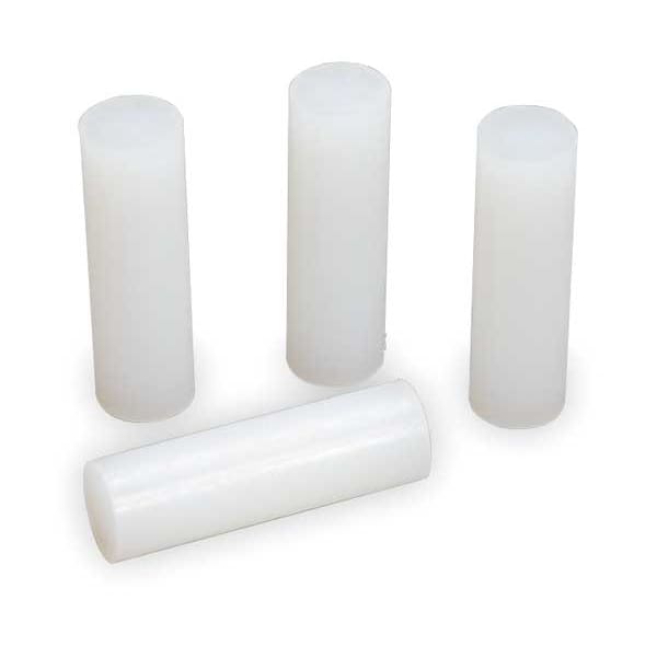 3M Plastic Adhesive, clear, 5/8 in Dia, 2 in L, 40 sec Begins to Harden, 484 PK - 3764