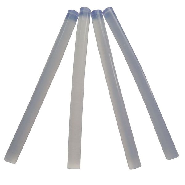 Westward Hot Melt Adhesive, Clear, 9/32 in Dia, 4 in L, 30 to 60 sec Begins to Harden, 24 PK - 23X751