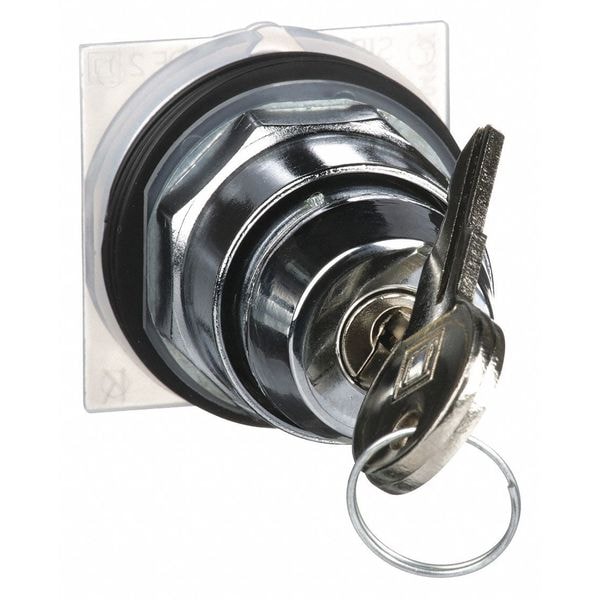 Interruptor selectivo no iluminado Schneider Electric, 30mm, 2 Pos, con llave - 9001KS11K1