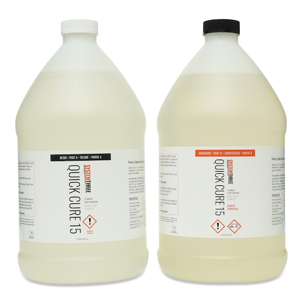 System Three Resins Quick Cure 15 Epoxy Adhesive, 2-Gallon Kit - 1010K50