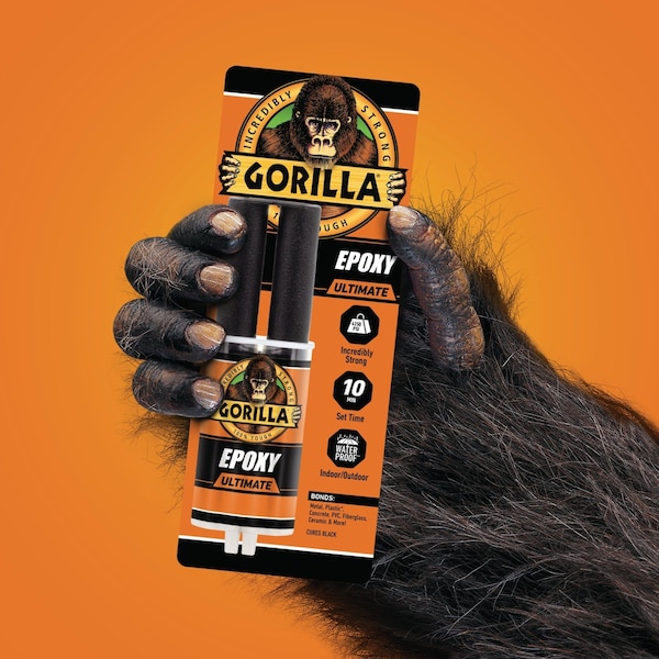Gorilla Glue Epoxy Ultimate, 0.85 oz Syringe, Dries Black - 113442