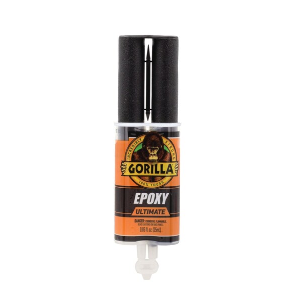 Gorilla Glue Epoxy Ultimate, 0.85 oz Syringe, Dries Black - 113442