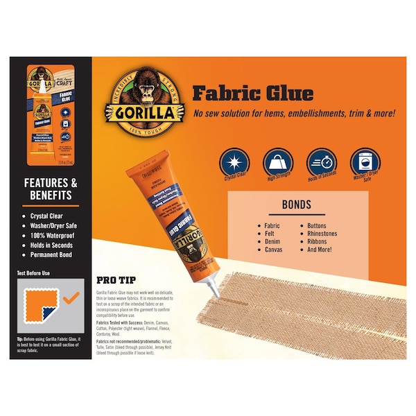 Gorilla Glue Gorilla High Strength Glue Clear Adhesive 2.5 oz - 8025501