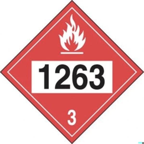 Accuform 4DIGIT DOT PLACARDS HAZARD CLASS 3 MPL737CT10 - MPL737CT10