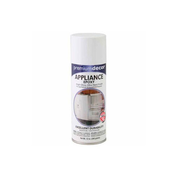 General Paint Premium Dcor Appliance Epoxy Spray 12 oz. Aerosol Can, White, Epoxy - - 342683