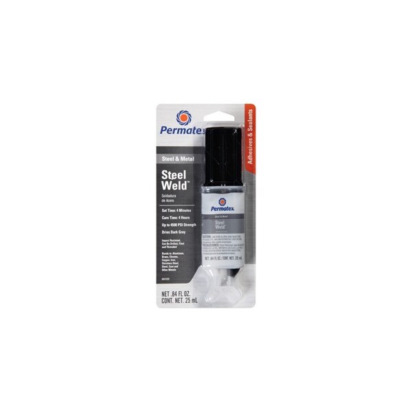 Permatex PERMAPOXY 4 Min. Multi-Metal Epoxy Grey .84 dual syringe - 84109