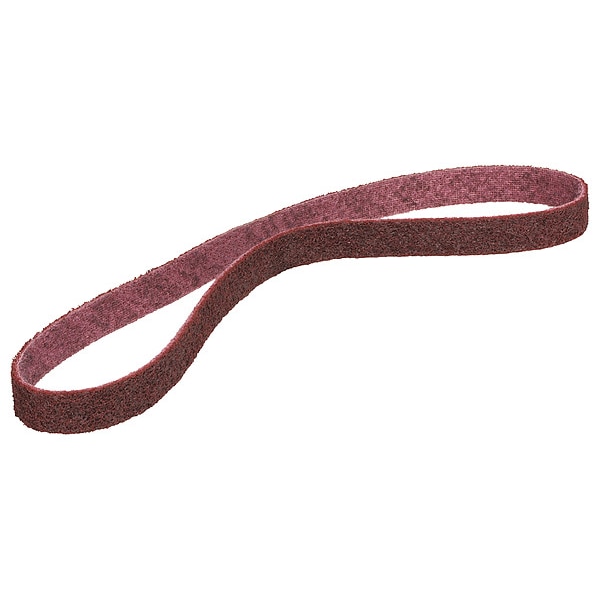 Scotch-Brite Sanding Belt, 3/4 in W, 20 1/2 in L, Non-Woven, Aluminum Oxide, Not Applicable Grit, Medium, SC-BS - 7000120754