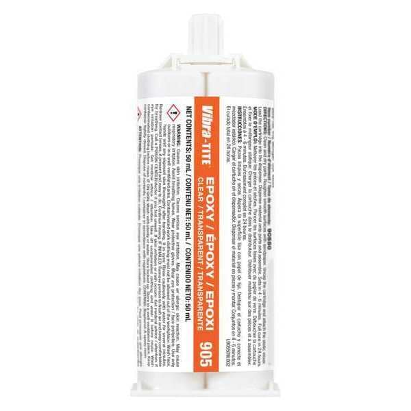 Vibra-Tite Construction Adhesive, 905 Series, Light Brown, 2 oz, Bottle, 1:01 Mix Ratio, 6 min Functional Cure - 90550