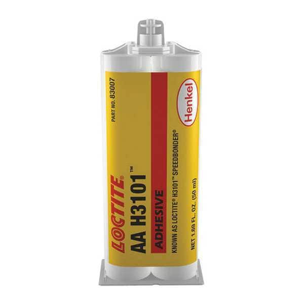 Loctite Adhesive, H3101 Series, Clear, 2 oz, Tube, 1:01 Mix Ratio, Not Rated Functional Cure - 2018435