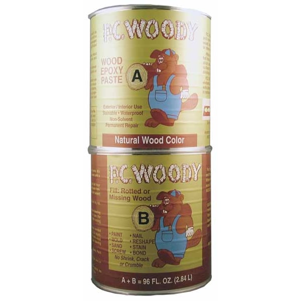 Pc Products Epoxy Adhesive, PC-Woody Series, Clear, Dual-Cartridge, 1:01 Mix Ratio, Not Rated Functional Cure - 128336