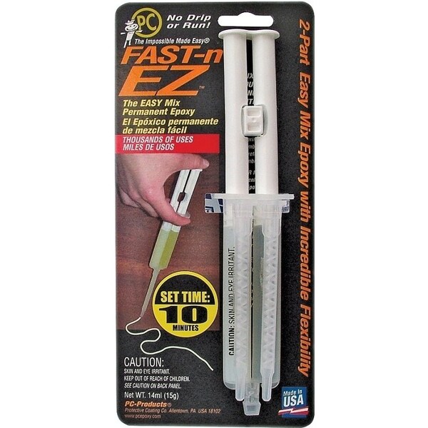 Pc Products PC-FAST-N EZ Epoxy Adhesive, Beige, Paste, 14 mL, Syringe - 61411