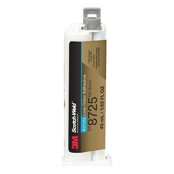 3M Scotch-Weld Low Odor Acrylic Adhesive, PK 12 - DP8625NS