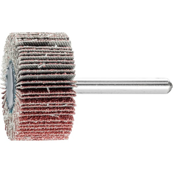 Pferd 1-1/2" x 1" Mounted Flap Wheel - 1/4" Shank - Aluminum Oxide - 60 Grit - 45232