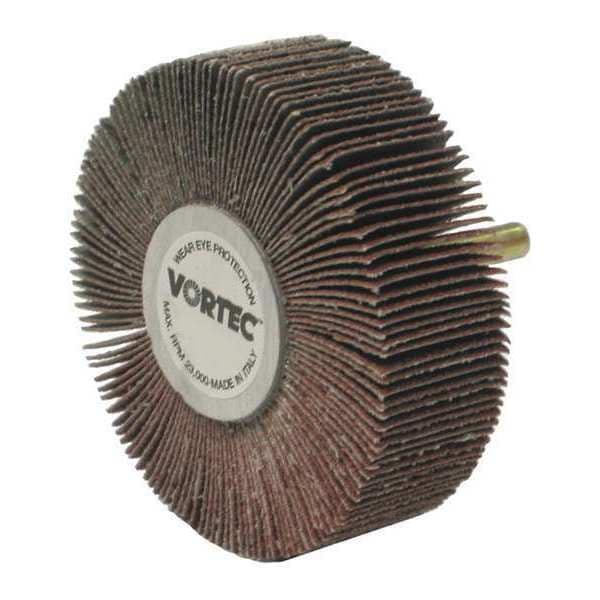 Weiler 3"x1"x80AO Wolverine Coated Abrasive Flap Wheel 1/4" Stem - 30727V