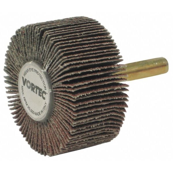 Weiler 2"x1"x80AO Wolverine Coated Abrasive Flap Wheel 1/4" Stem - 30724V