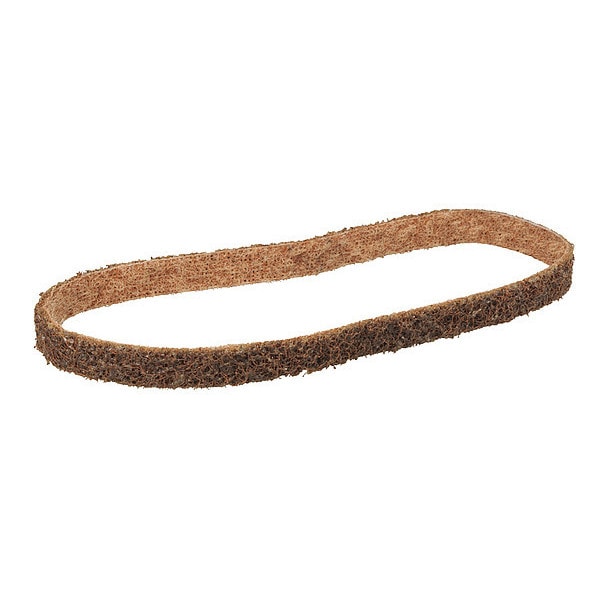 Scotch-Brite Sanding Belt, 1/2 in W, 24 in L, Non-Woven, Aluminum Oxide, Not Applicable Grit, Coarse, SC-BS - 61500072733