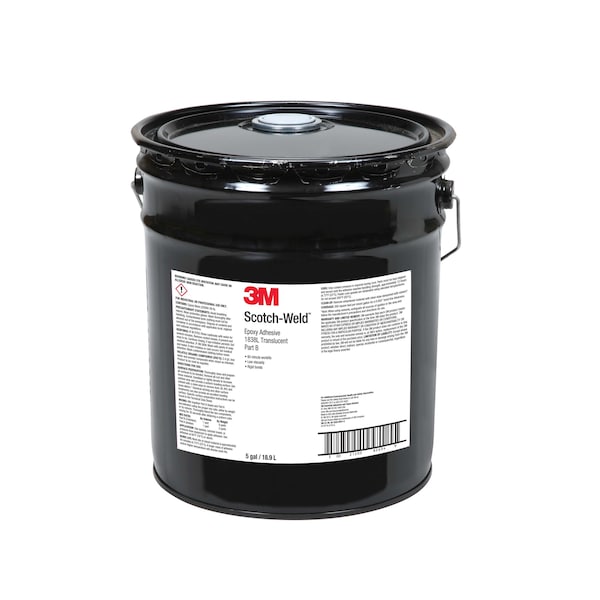 3M Glue Stick, 1838L Series, Clear, Can, 6 PK, 1:01 Mix Ratio, 8 hr Functional Cure - 1838L