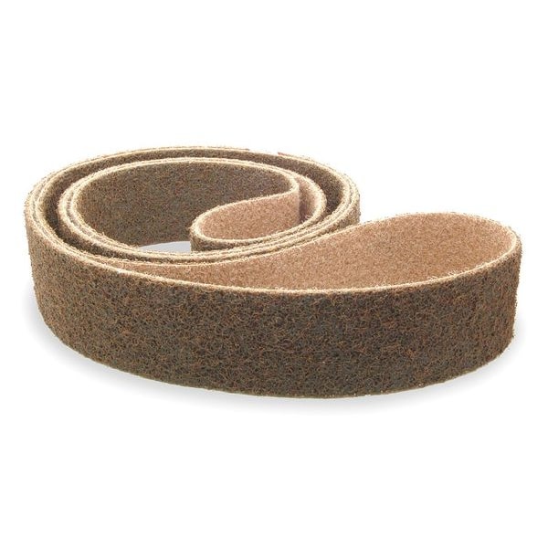 Arc Abrasives Sanding Belt, 2 in W, 48 in L, Non-Woven, Aluminum Oxide, Not Applicable Grit, Coarse, Z-WEB, Brown - 64020481
