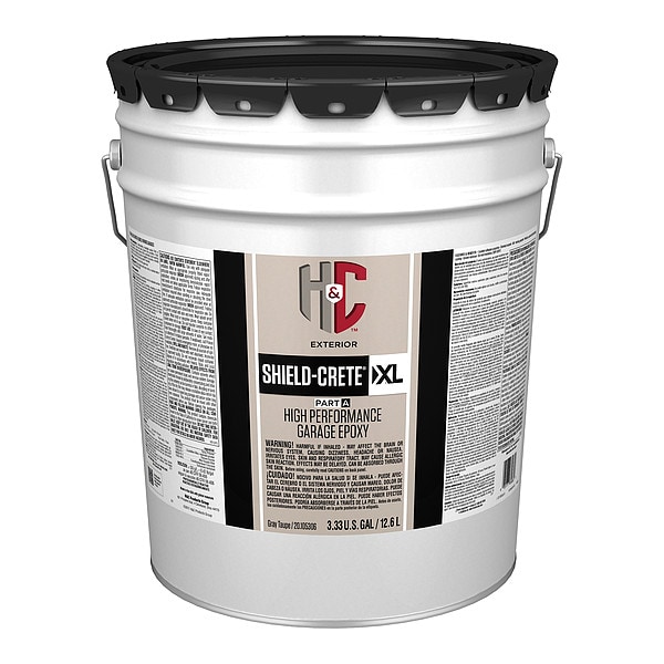H&C Epoxy Coating, Gray Taupe, 5 gal, Metal Pail - 20.105306-19