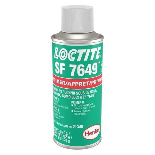 Loctite Primer and Activator, SF 7649 Series, Green, 4.5 fl oz, Aerosol Can - 209715