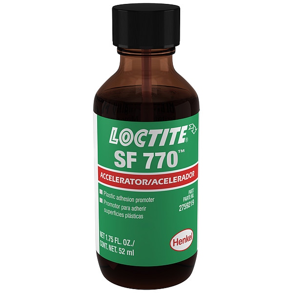 Loctite Primer, SF 770 Series, Clear, 1.75 oz, Bottle - 2759219