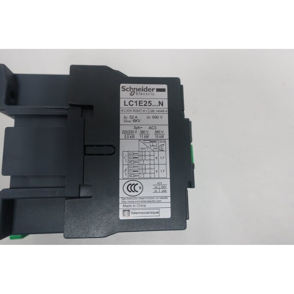 Contactores de CA Schneider Electric 220V-Ac 32A de 15Kw - LC1E2510M6N