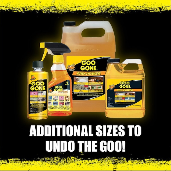 Goo Gone Citrus Adhesive Remover, Orange, 1 gal, Jug - 2085