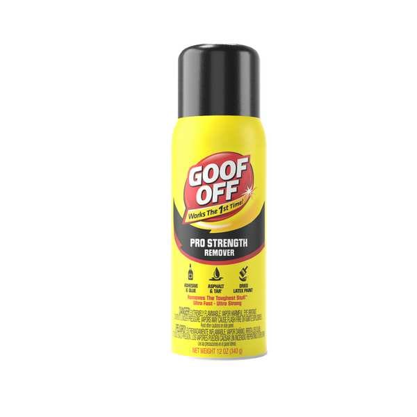 Goof Off Adhesive Remover, 12 oz Aerosol Can, Ready to Use - FG658
