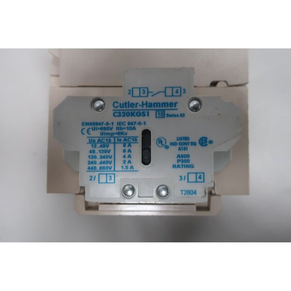 Contactor Eaton Cutler-Hammer, 110 a 120V AC, 37 A, Reversión: No reversión - CE15GNS3AB