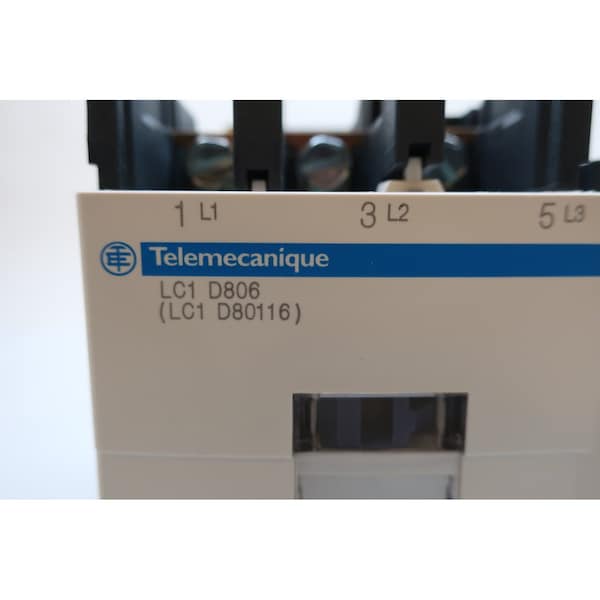 Contactor de CA Telemecanique Sensors 100V-AC 125A 37Kw - LC1 D806K7