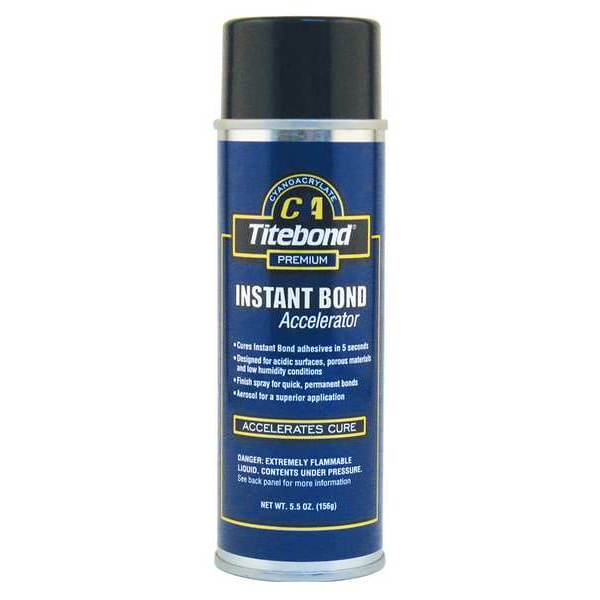 Titebond Floor Adhesive, Instant Bond Series, Black, 30 to 60 sec Full Cure, 5.5 oz, Aerosol Can - 6319