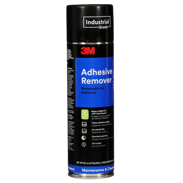 3M Adhesive Remover, Clear, 18.7 oz, Aerosol Can - 62-4883-4930-9