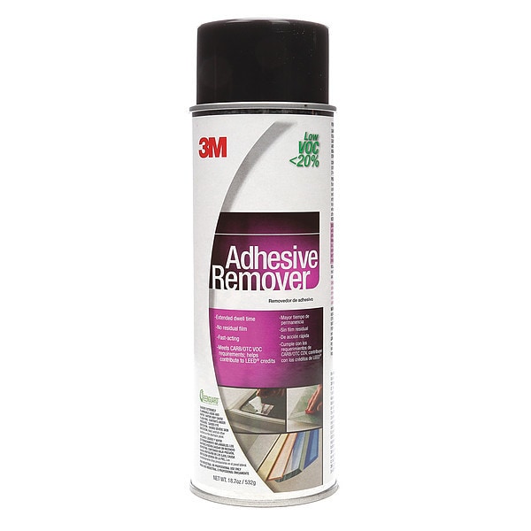 3M Adhesive Remover, Clear, 18.7 oz, Aerosol Can - 62-4883-4930-9