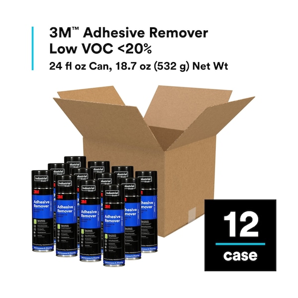 3M Adhesive Remover, Clear, 18.7 oz, Aerosol Can - 62-4883-4930-9