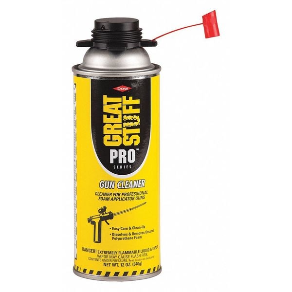 Great Stuff Spray Applicator Cleaner, Clear, 12 oz, Aerosol Can - 12084890