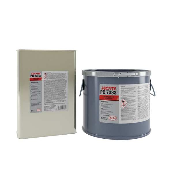 Loctite Surface Protective Coating, PC 7383 Series, Black, Pail, 100:40:00 Mix Ratio, 24 hr Functional Cure - 2395759