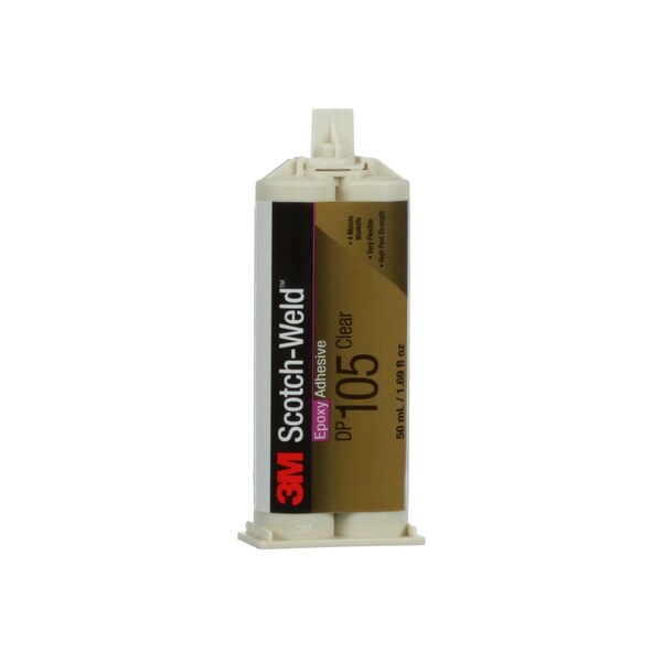 3M Epoxy Adhesive, DP105 Series, Off-White, Pail, 12 PK, 1:01 Mix Ratio, 20 min Functional Cure - 105